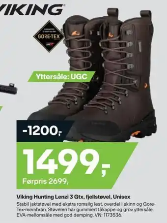 XXL Sport Viking Hunting Lenzi 3 Gtx, fjellstøvel, Unisex tilbud