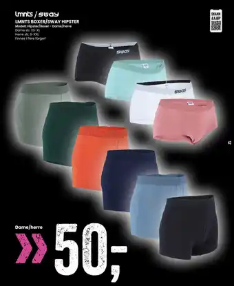 Sport Outlet LMNTS BOXER/SWAY HIPSTER tilbud