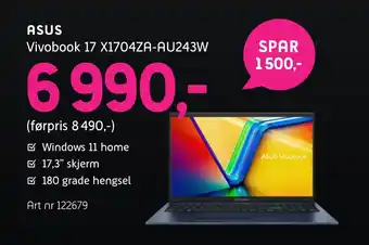 ELON Asus vivobook 17 x1704za-au243w tilbud