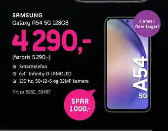ELON Samsung galaxy a54 5g 128gb tilbud