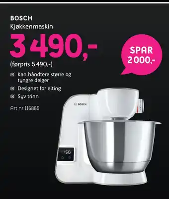 ELON Bosch kjøkkenmaskin tilbud