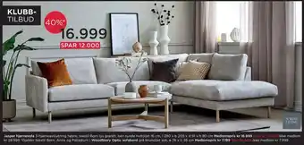 Møbelringen Jasper hjørnesofa tilbud