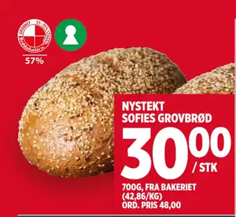 Meny Nystekt sofies grovbrød tilbud