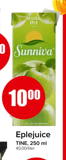 Spar Eplejuice tilbud