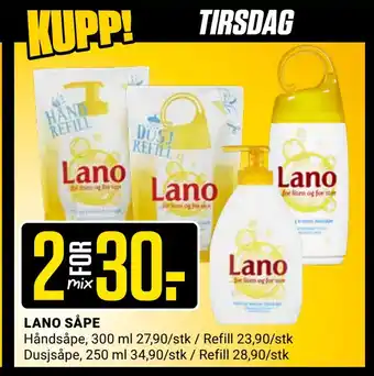 Europris Lano såpe tilbud