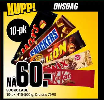 Europris Sjokolade tilbud