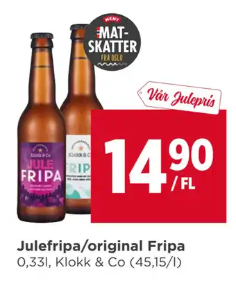 Meny Julefripa/original fripa tilbud