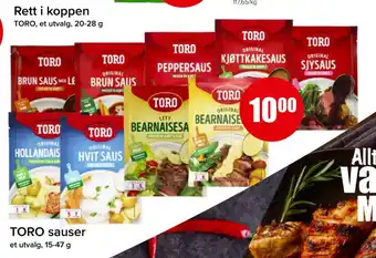 Spar Toro sauser tilbud