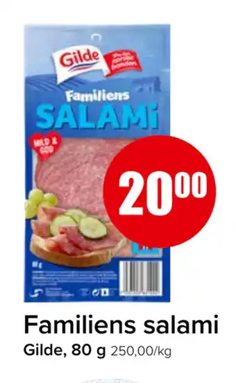 Spar Familiens salami tilbud