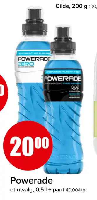 Spar Powerade tilbud