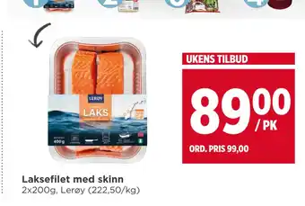 Meny Laksefilet med skinn tilbud