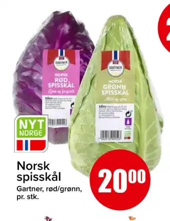 Spar Norsk spisskål tilbud