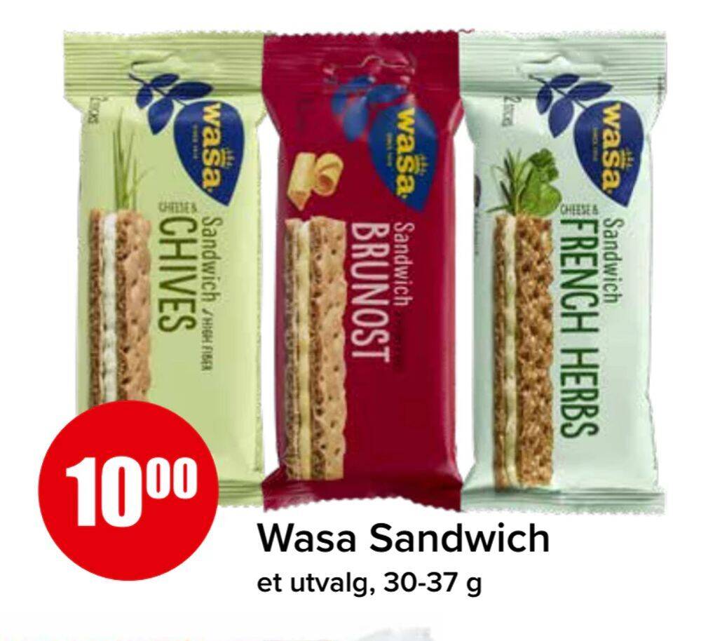 Spar Wasa sandwich tilbud