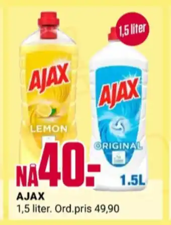 Europris Ajax rengjøringsmiddel tilbud