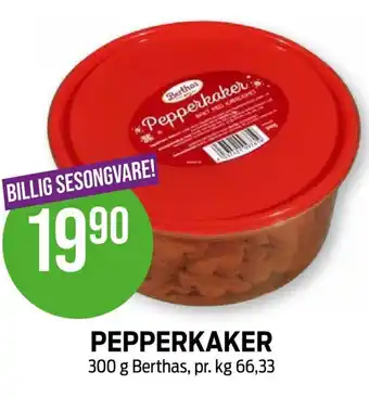 Kiwi PEPPERKAKER 300 g Berthas tilbud