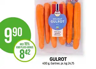 Kiwi GULROT 400 g, Gartner tilbud