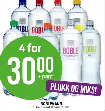 Kiwi BOBLEVANN 1,5 liter, assortert, Eldorado tilbud