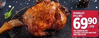 Meny NYGRILLET KYLLING tilbud