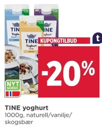 Meny TINE yoghurt tilbud