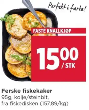 Meny Ferske fiskekaker tilbud