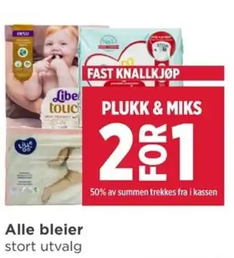 Meny Alle bleier tilbud