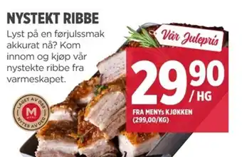 Meny NYSTEKT RIBBE tilbud