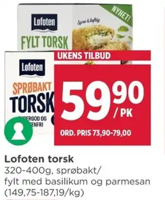 Meny Lofoten torsk tilbud