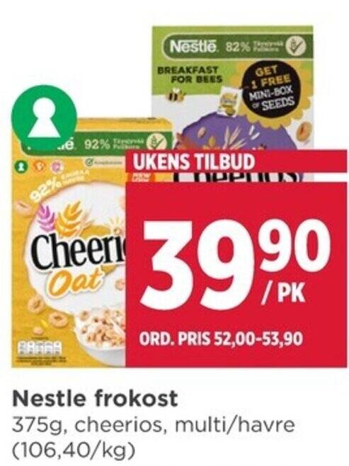 Meny Nestle frokost tilbud