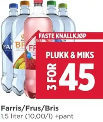 Meny Farris/Frus/Bris 1,5 liter tilbud