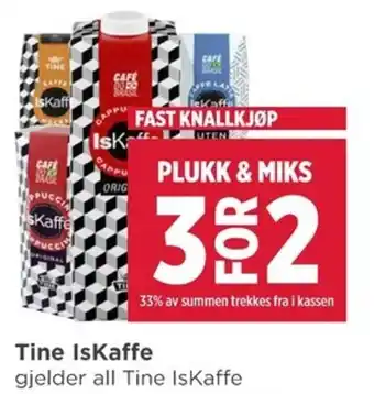 Meny Tine IsKaffe tilbud