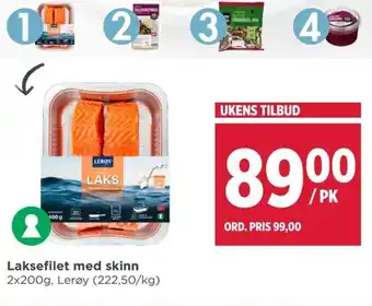 Meny Laksefilet med skinn tilbud