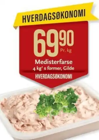 CC Mat Medisterfarse 4 kg's former, Gilde tilbud