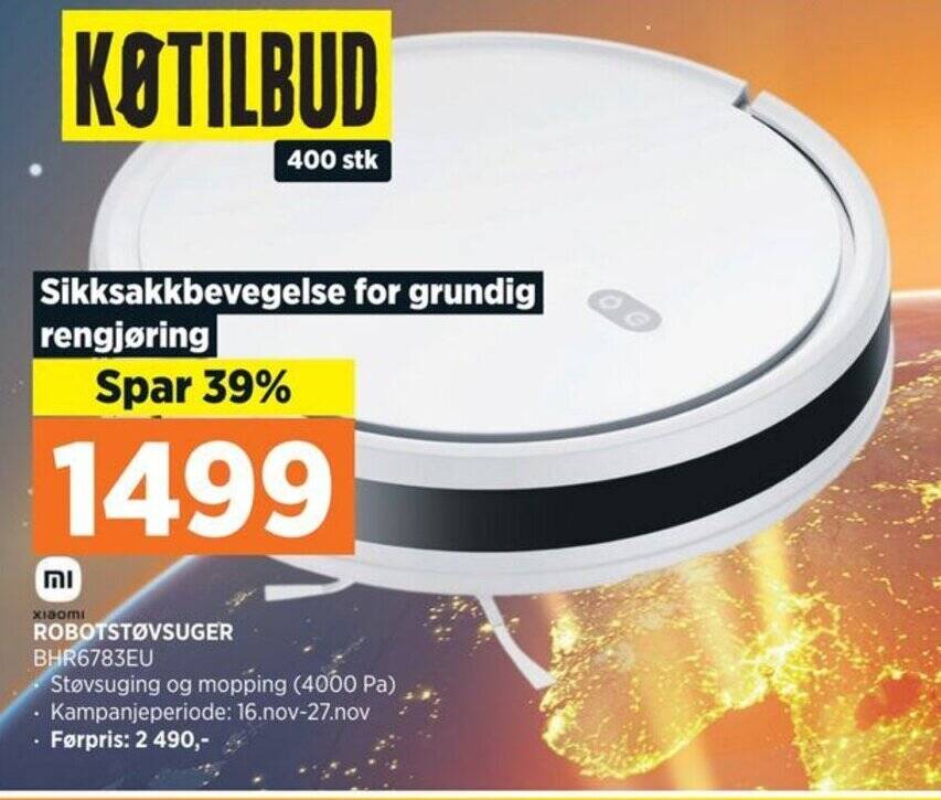 POWER ROBOTSTØVSUGER BHR6783EU tilbud
