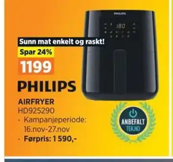 POWER AIRFRYER HD925290 tilbud