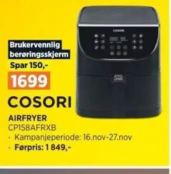 POWER AIRFRYER CP158AFRXB tilbud