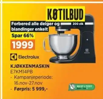 POWER KJØKKENMASKIN E7KM14PB tilbud