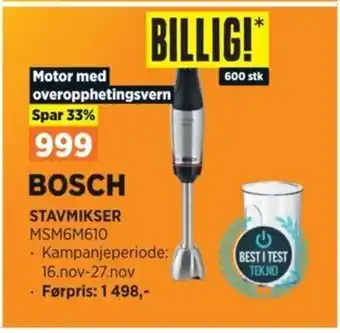 POWER BOSCH STAVMIKSER MSM6M610 tilbud