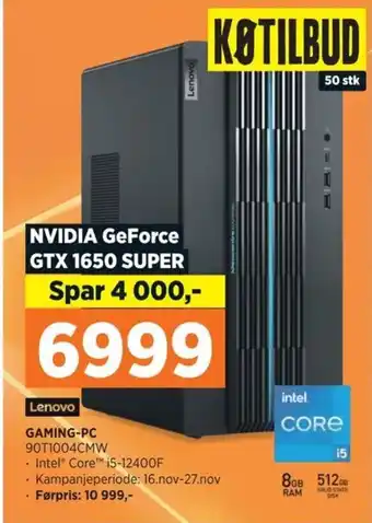 POWER Lenovo GAMING-PC 90T1004CMW tilbud