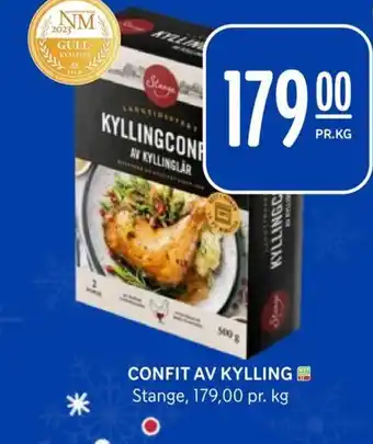 Rema 1000 CONFIT AV KYLLING Stange tilbud