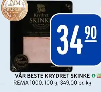 Rema 1000 VÅR BESTE KRYDRET SKINKE tilbud