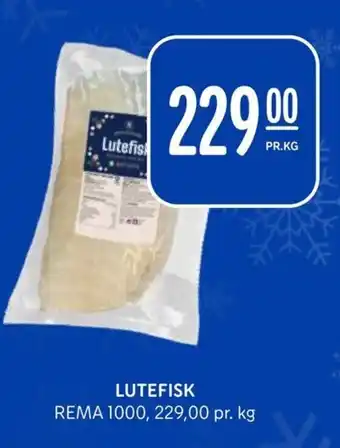 Rema 1000 LUTEFISK tilbud