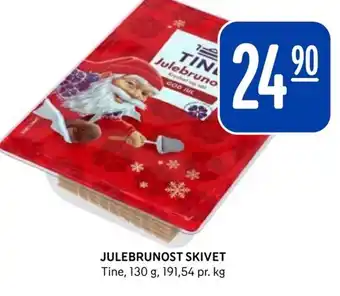 Rema 1000 JULEBRUNOST SKIVET Tine tilbud