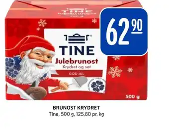Rema 1000 BRUNOST KRYDRET Tine tilbud