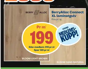 Coop Byggmix Berryalloc connect xl laminatgulv tilbud