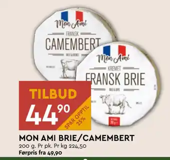 Coop Mega Mon ami brie/camembert tilbud