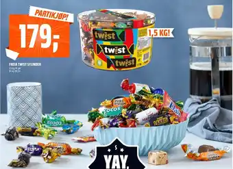 Coop Obs Freia twist sylinder tilbud