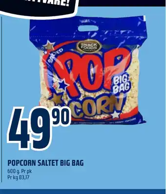 Coop Obs Popcorn saltet big bag tilbud