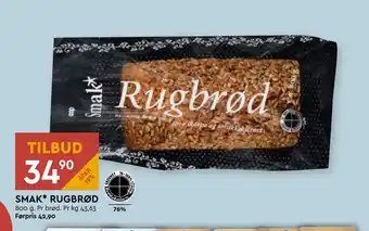 Coop Mega Smak* rugbrød tilbud