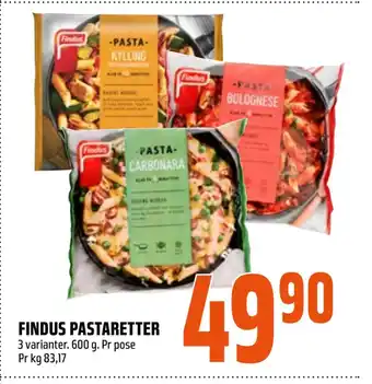 Coop Obs Findus pastaretter tilbud