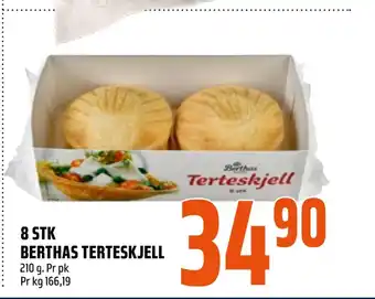 Coop Obs 8 stk berthas terteskjell tilbud